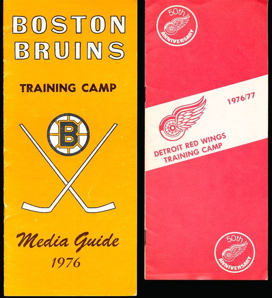 1976-77 NHL Training Camp Media Guides- 2 Diff.