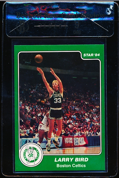 1983-84 Star Bskbl. #26 Larry Bird SP- Beckett Raw Card Review Graded Mint 9