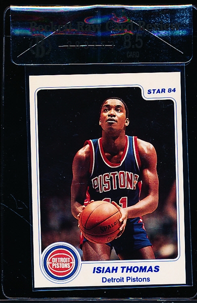 1983-84 Star Bskbl. #94 Isiah Thomas XRC- Beckett Raw Card Review Graded Near Mint-Mint + 8.5