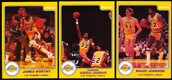 1983-84 Star Bskbl.- 1 Complete Los Angeles Lakers SP Team Set of 13 Cards (#13-25)