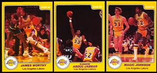 1983-84 Star Bskbl.- 1 Complete Los Angeles Lakers SP Team Set of 13 Cards (#13-25)