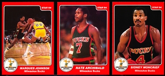 1983-84 Star Bskbl.- 1 Complete Milwaukee Bucks SP Team Set of 11 Cards