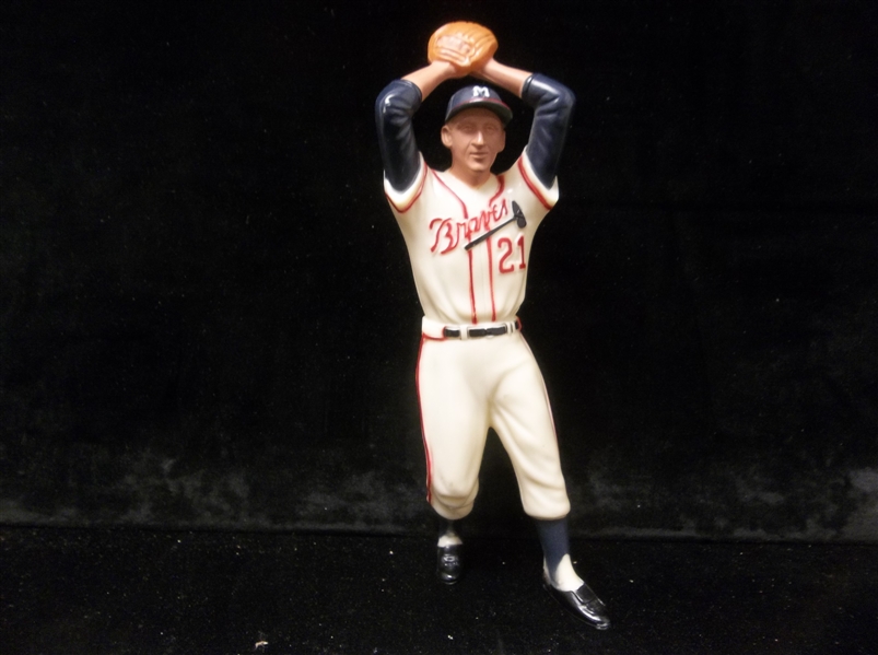 1958-63 Hartland Plastics Baseball Statue- Warren Spahn, Braves