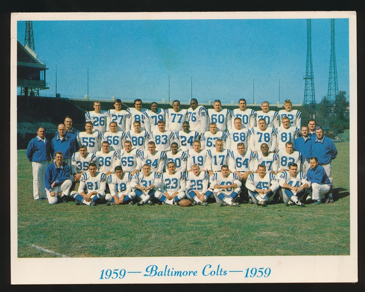 1959 Baltimore Colts Christmas Card