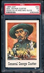 1966 Leaf- Good Guys and Bad Guys- #45 General George Custer- PSA Ex 5