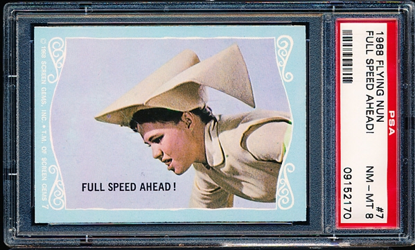 1968 Screen Gems- “Flying Nun”- #7 “Full Speed Ahead”- PSA NM-Mt 8