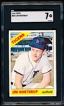 1966 Topps Baseball- #554 Jim Northrup, Tigers- SGC 7 (NM)- Hi#.