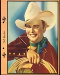 1939 Dixie Cup Movie & Cowboy Star Premium- Bob Baker