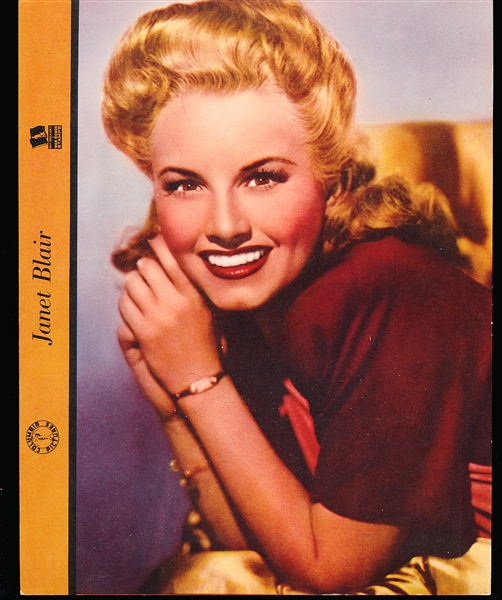 1943 Dixie Cup Movie Star Premium- Janet Blair