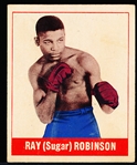 1948 Leaf Boxing- #64 Ray (Sugar) Robinson- Gray Back