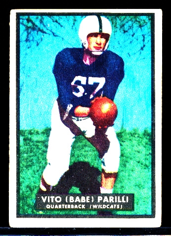 1951 Topps Magic Fb- #4 Babe Parilli