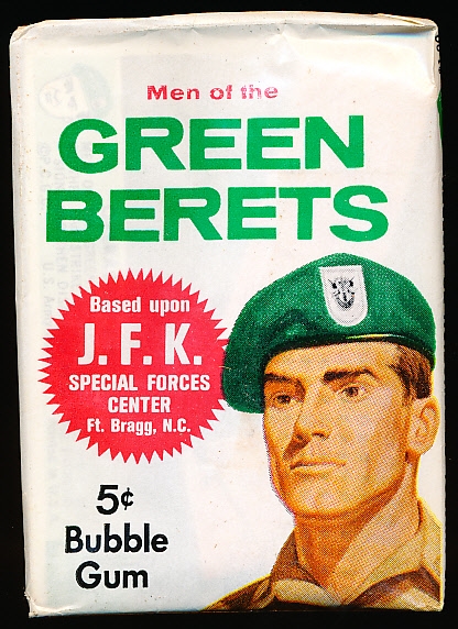 1966 Philly Chewing Gum “Green Berets”- One Unopened 5 Cent Wax Pack