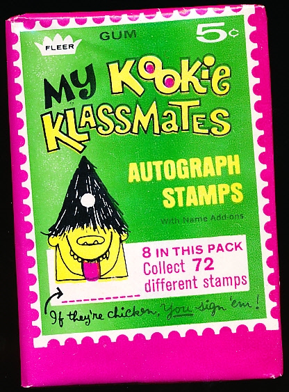 1968 Fleer “My Kookie Klassmates”- One Unopened 5 Cent Wax Pack
