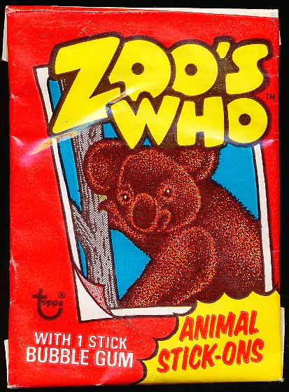 1975 Topps “Zoo’s Who”- One Unopened Wax Pack