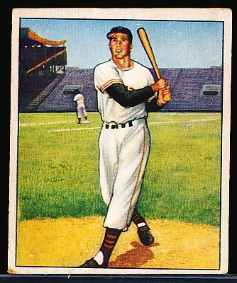 1950 Bowman Baseball- #28 Bobny Thomson, Giants- Low#