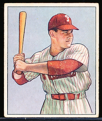 1950 Bowman Baseball- #31 Del Ennis, Phila. Phillies- Low#
