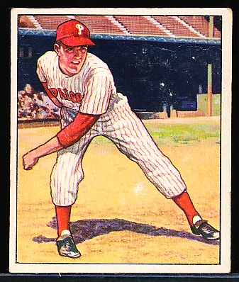 1950 Bowman Baseball- #68 Curt Simmons, Phillies