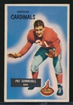 1955 Bowman Football - #52 Pat Summerall RC, Cardinals