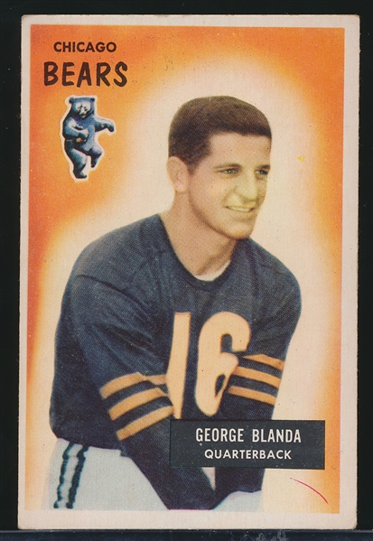 1955 Bowman Football- #62 George Blanda, Bears