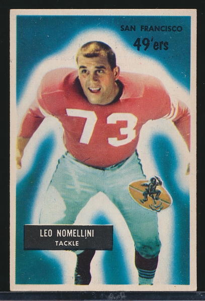 1955 Bowman Football- #104 Leo Nomellini, 49ers