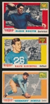 1955 Topps All American Football- 3 Diff