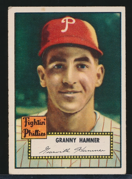 1952 Topps Baseball- #221 Granny Hamner, Phillies