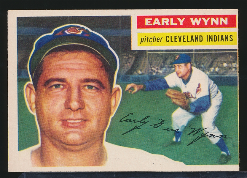 1956 Topps Baseball- #187 Early Wynn, Cleveland