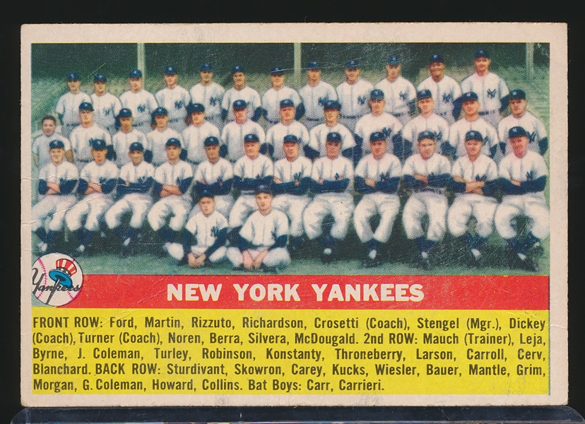 1956 Topps Baseball- #251 Yankees Team