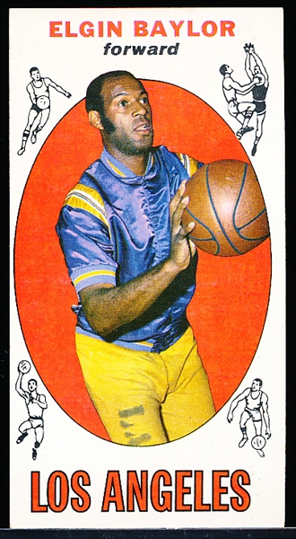 1969-70 Topps Basketball- #35 Elgin Baylor, Lakers