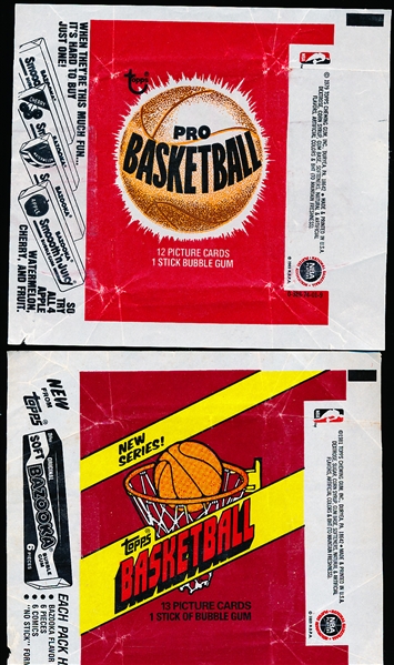 Topps Basketball Wrapper Lot- 13 Wrappers