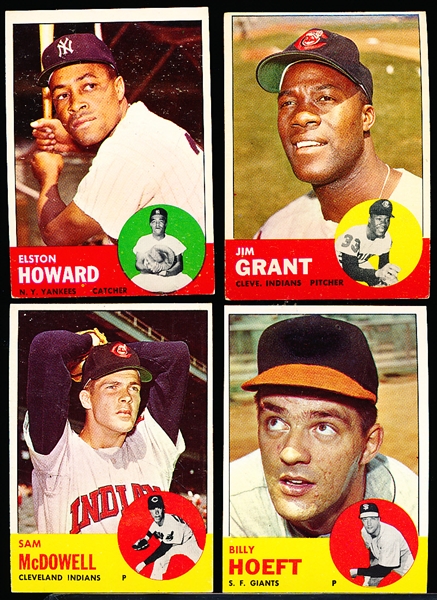 1963 Topps Bb- 4 Diff