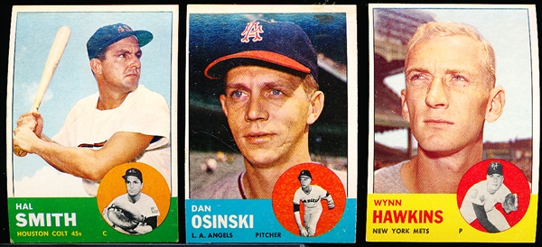 1963 Topps Bb- 9 Diff