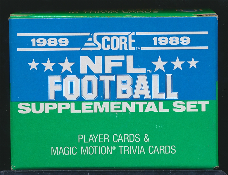 1989 Score Supplemental Ftbl.- 1 Complete Factory Set of 110 Cards