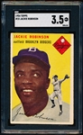 1954 Topps Baseball- #10 Jackie Robinson, Brooklyn- SGC 3.5 (Vg+)