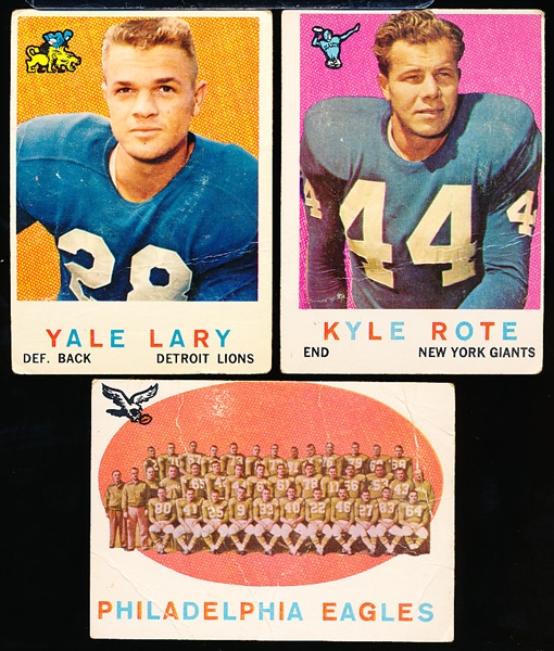 1959 Topps Fb- 21 Cards