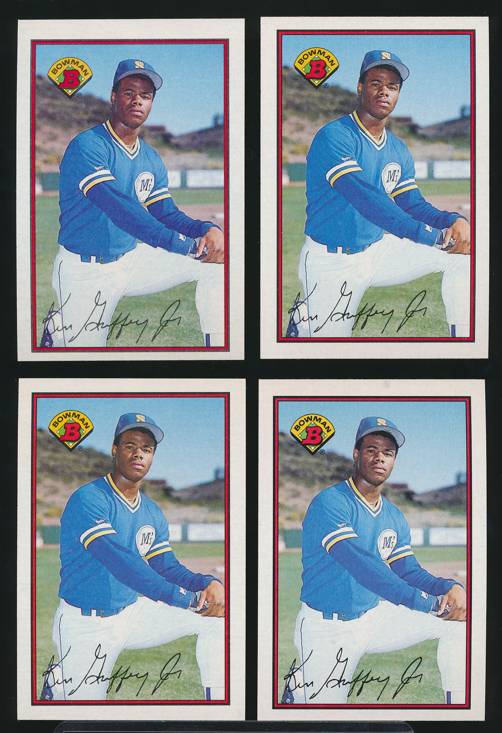 Lot Detail - 1989 Bowman Bsbl. #220 Ken Griffey, Jr. RC- 4 Cards