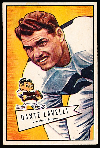 1952 Bowman Fb Small- #128 Dante LaVelli, Browns