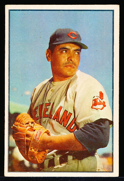 1953 Bowman Bb Color- #43 Mike Garcia, Cleveland