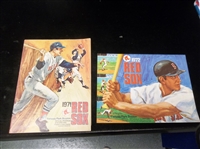 1971 and 1972 Boston Red Sox MLB Scorecards