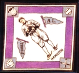 1914 B18 Baseball Blanket- Hamilton, St. Louis AL- Purple Base Paths