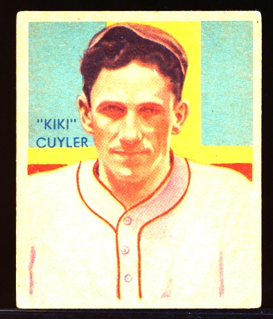 1935 Diamond Star Baseball- #31 KiKi Cuyler, Cubs- 1935 Green Back