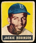 1948/49 Leaf Baseball- #79 Jackie Robinson, Brooklyn