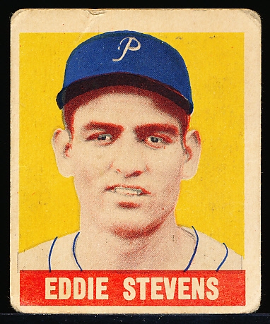 1948/49 Leaf Baseball- #43 Eddie Stevens, Pirates- SP