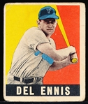 1948/49 Leaf Baseball- #49 Del Ennis, Phillies- Rookie Card!