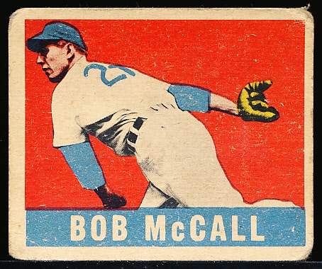 1948/49 Leaf Baseball- #57 Bob McCall, Chicago Cubs