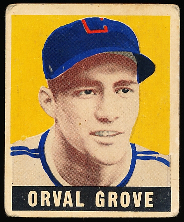1948/49 Leaf Baseball- #66 Orval Grove, Chicago White Sox- SP