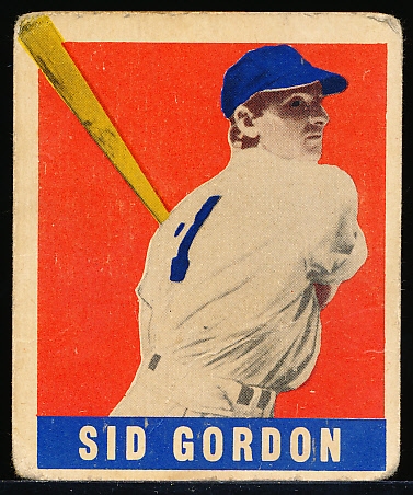 1948/49 Leaf Baseball- #131 Sid Gordon, Giants- SP