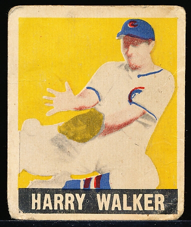 1948/49 Leaf Baseball- #137 Harry (The Hat) Walker, Chicago Cubs- SP