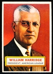1956 Topps Baseball- #1 William Harridge, President- Gray Back