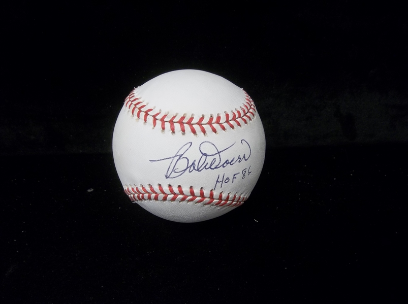 Bob Doerr Autographed Rawlings A.L. (Budig President) Baseball with “HOF 86” Inscription